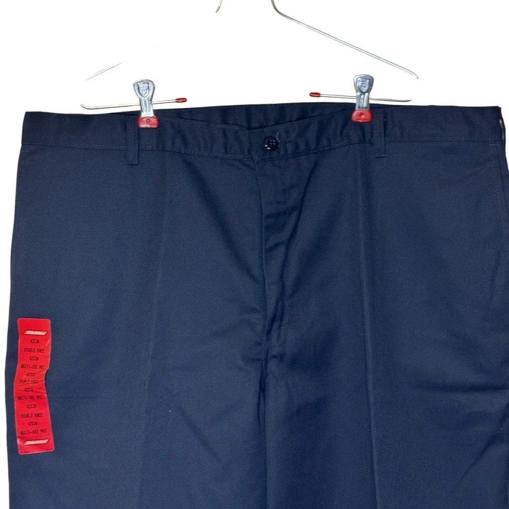 Dickies Mens Work Pants Double Knee Multi Use Pocket Loose Fit Navy 42x30 NWT